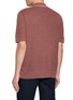 Back View - Click To Enlarge - PIACENZA 1733 - Contrast Trim Silk Linen Polo Shirt