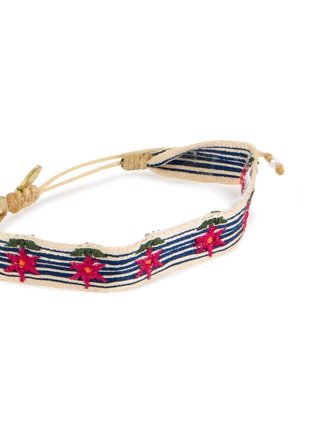 Detail View - Click To Enlarge - GUANABANA - Floral Embroidered Bracelet