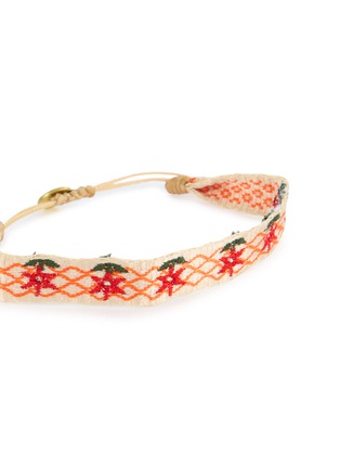 Detail View - Click To Enlarge - GUANABANA - Floral Embroidered Bracelet