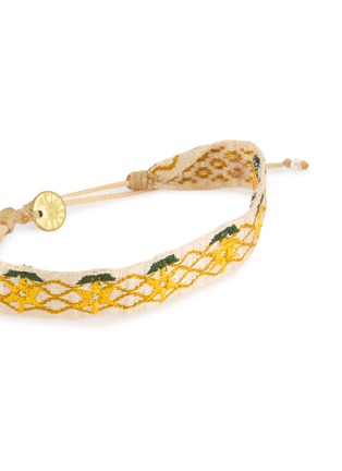 Detail View - Click To Enlarge - GUANABANA - Floral Embroidered Bracelet
