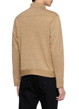 Back View - Click To Enlarge - TOMORROWLAND - Trucker Knit Jacket