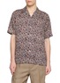 TOMORROWLAND Batik Print Open-Collar Short Sleeve Shirt