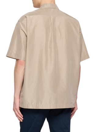 Back View - Click To Enlarge - TOMORROWLAND - Double Pocket Collared Short Sleeve Shirt