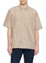 TOMORROWLAND Double Pocket Collared Short Sleeve Shirt