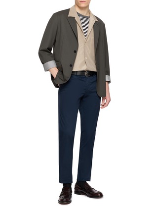 Figure View - Click To Enlarge - TOMORROWLAND - Double Pocket Collared Short Sleeve Shirt
