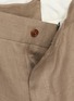 Detail View - Click To Enlarge - TOMORROWLAND - Back Belt Pleated Linen Shorts