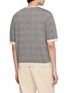 Back View - Click To Enlarge - TOMORROWLAND - Checked Contrast-Rib Half-Sleeve Knit Tee