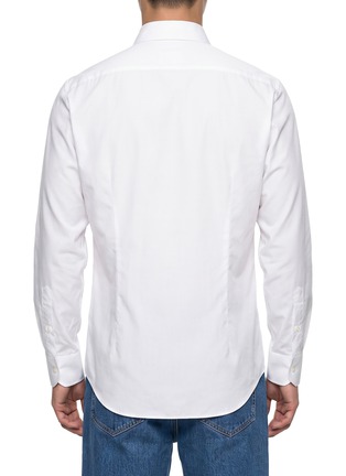 Back View - Click To Enlarge - TOMORROWLAND - Wide Spread Collar Cotton Twill Dress Shirt