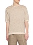 TOMORROWLAND Paisley Tricot Crew Neck Knit Tee