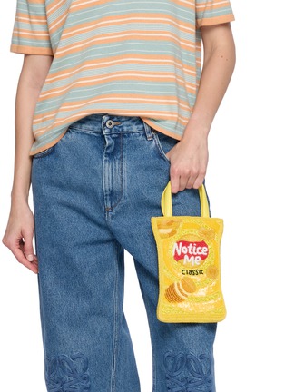 Figure View - Click To Enlarge - NOTICE ME - Lay Beaded Hobo Bag