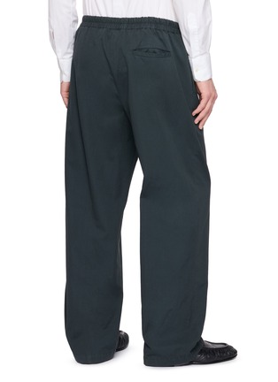 Back View - Click To Enlarge - THE ROW - Ari Drawstring Waistband Washed Cotton Pants