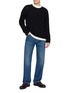 Figure View - Click To Enlarge - THE ROW - Straight Leg Medium Wash Jeans