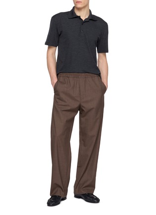 Figure View - Click To Enlarge - THE ROW - Wool Silk Polo Shirt