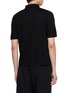Back View - Click To Enlarge - THE ROW - Ravi Short Sleeve Melanged Polo Shirt