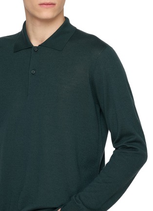  - THE ROW - Spread Collar Cashmere Polo Shirt
