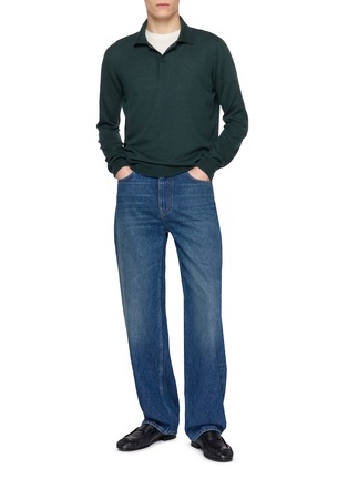Figure View - Click To Enlarge - THE ROW - Spread Collar Cashmere Polo Shirt