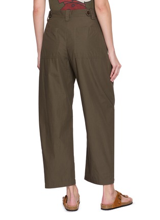 Back View - Click To Enlarge - MO&CO. - Pleated Barrel Leg Pants