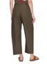 Back View - Click To Enlarge - MO&CO. - Pleated Barrel Leg Pants