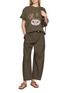 Figure View - Click To Enlarge - MO&CO. - Pleated Barrel Leg Pants