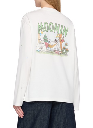 Back View - Click To Enlarge - MO&CO. - Graphic Printed Cotton T-shirt