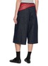 Back View - Click To Enlarge - MO&CO. - Scarf Denim Bermuda Shorts