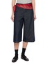MO&CO. Scarf Denim Bermuda Shorts