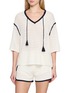 MO&CO. Contrast Edge Knit Top