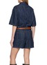 Back View - Click To Enlarge - MO&CO. - Belted Denim Jumpsuit