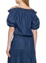 Back View - Click To Enlarge - MO&CO. - Off Shoulder Denim Top