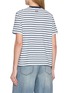 Back View - Click To Enlarge - MO&CO. - Graphic Printed Striped Cotton T-shirt