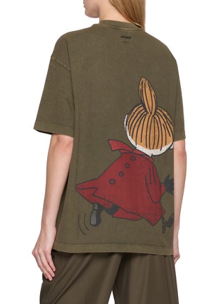 Back View - Click To Enlarge - MO&CO. - Graphic Printed Cotton T-shirt