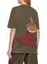Back View - Click To Enlarge - MO&CO. - Graphic Printed Cotton T-shirt