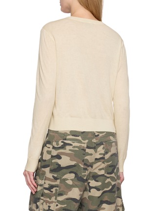 Back View - Click To Enlarge - MO&CO. - x MOOMIN Cropped Long Sleeve Cardigan