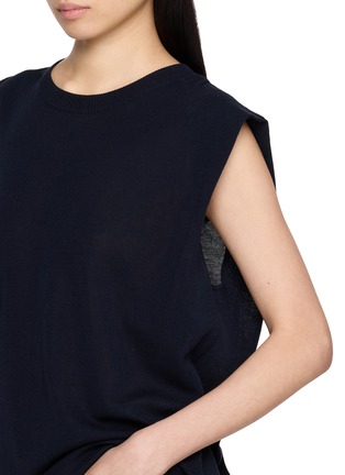  - MO&CO. - Scarf Detail Knit Vest