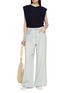 Figure View - Click To Enlarge - MO&CO. - Scarf Detail Knit Vest