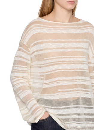  - MO&CO. - Striped Knit Sweater