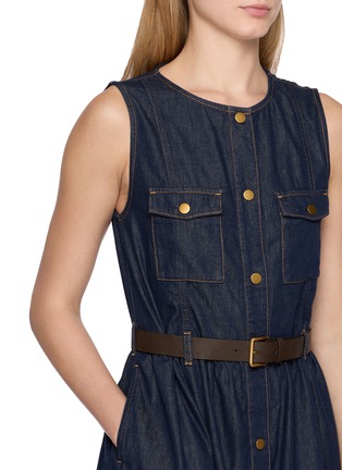  - MO&CO. - Belted Denim Dress