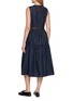 Back View - Click To Enlarge - MO&CO. - Belted Denim Dress