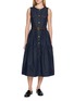 MO&CO. Belted Denim Dress