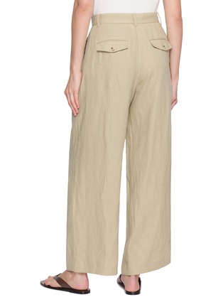 Back View - Click To Enlarge - MO&CO. - Pleated Front Pants