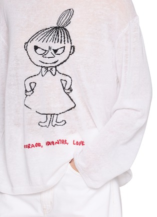  - MO&CO. - x MOOMIN Long Sleeve Linen Cotton Knit Top