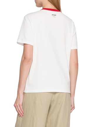 Back View - Click To Enlarge - MO&CO. - Graphic Printed Cotton T-shirt