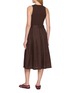 Back View - Click To Enlarge - MO&CO. - Belted One-piece Long Dress