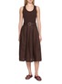 MO&CO. Belted One-piece Long Dress