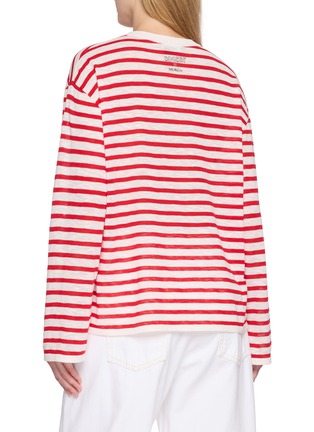 Back View - Click To Enlarge - MO&CO. - x MOOMIN Striped T-Shirt