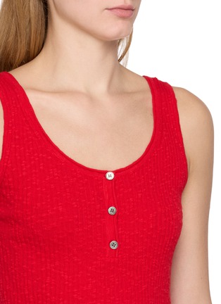  - MO&CO. - Button Detail Cotton Tank Top