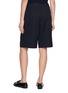 Back View - Click To Enlarge - MO&CO. - Pleated Front Knit Shorts