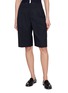MO&CO. Pleated Front Knit Shorts