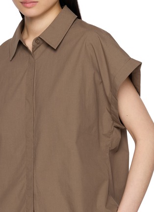  - MATTEAU - Cap Sleeve Cotton Shirt