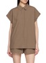 MATTEAU Cap Sleeve Cotton Shirt